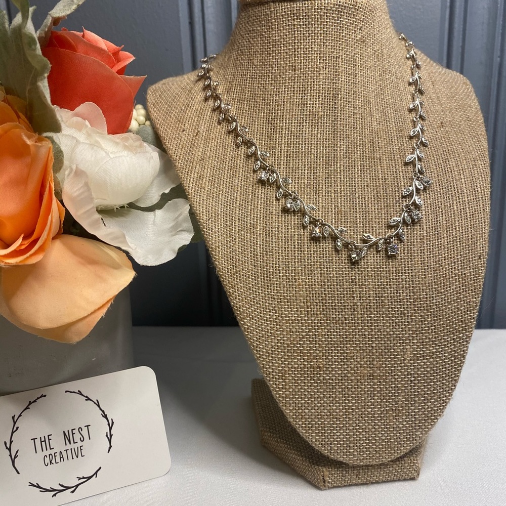 Vintage Siver Leaf Necklace